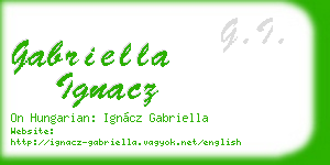 gabriella ignacz business card